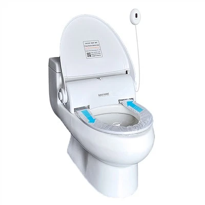 Asiento de inodoro higiénico para público