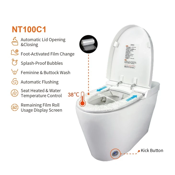 Smart Toilet NT100C para baños públicos para usar